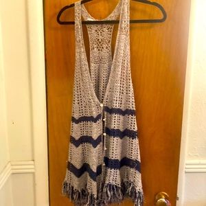 Free People crochet vest